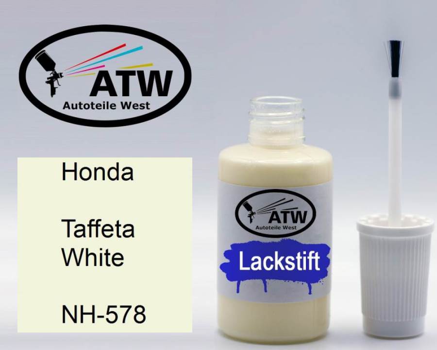 Honda, Taffeta White, NH-578: 20ml Lackstift, von ATW Autoteile West.